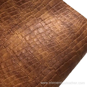 Semi PU Embossed Leather For Bag